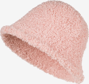 styleBREAKER Hut 'Teddyfell Fischerhut' in Pink: Vorderseite