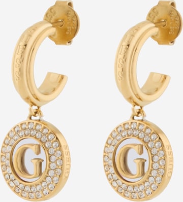 GUESSNaušnice 'G Talisman' - zlatna boja: prednji dio