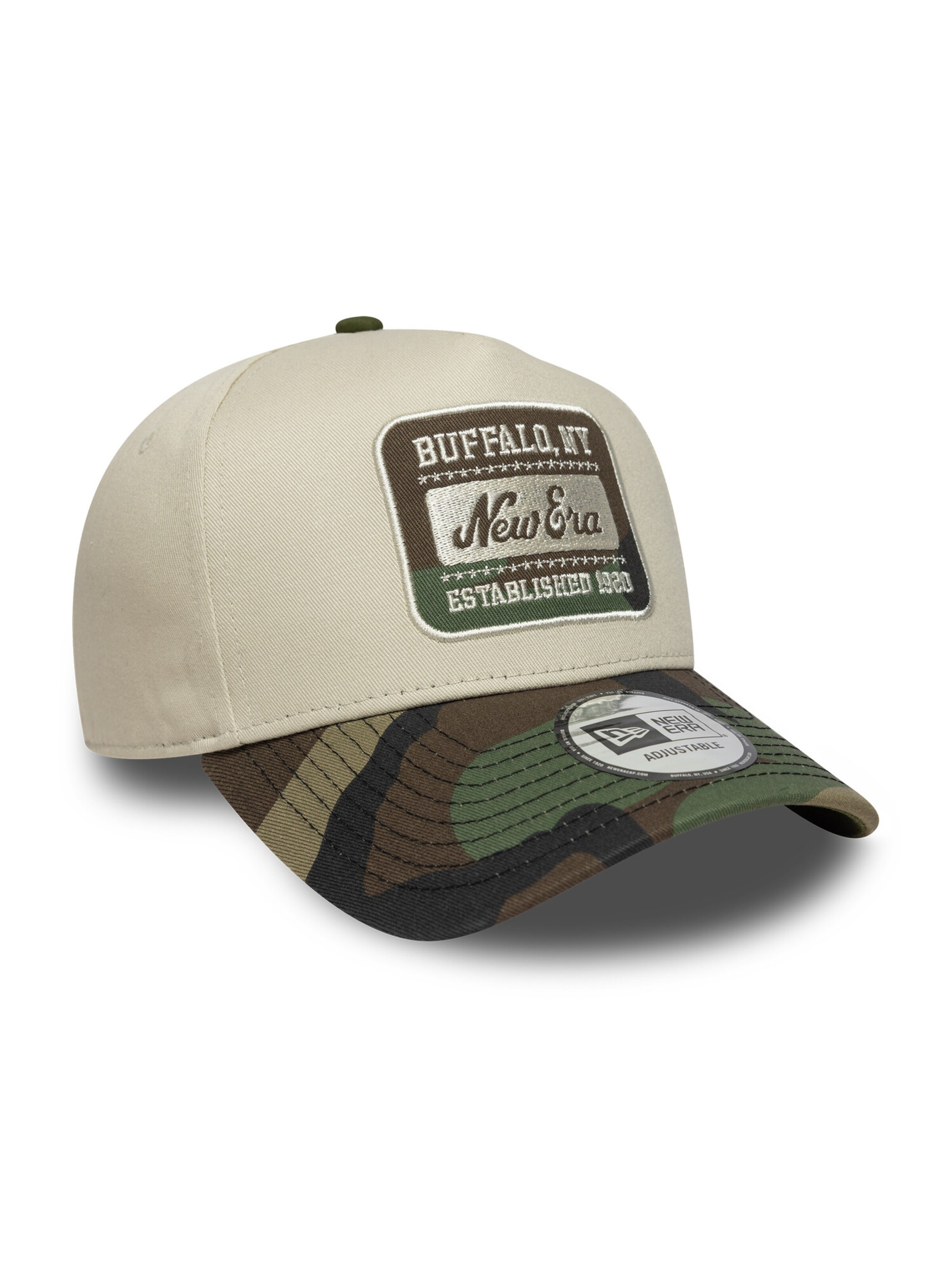 NEW ERA Cap '9FORTY Camo Patch' in Beige