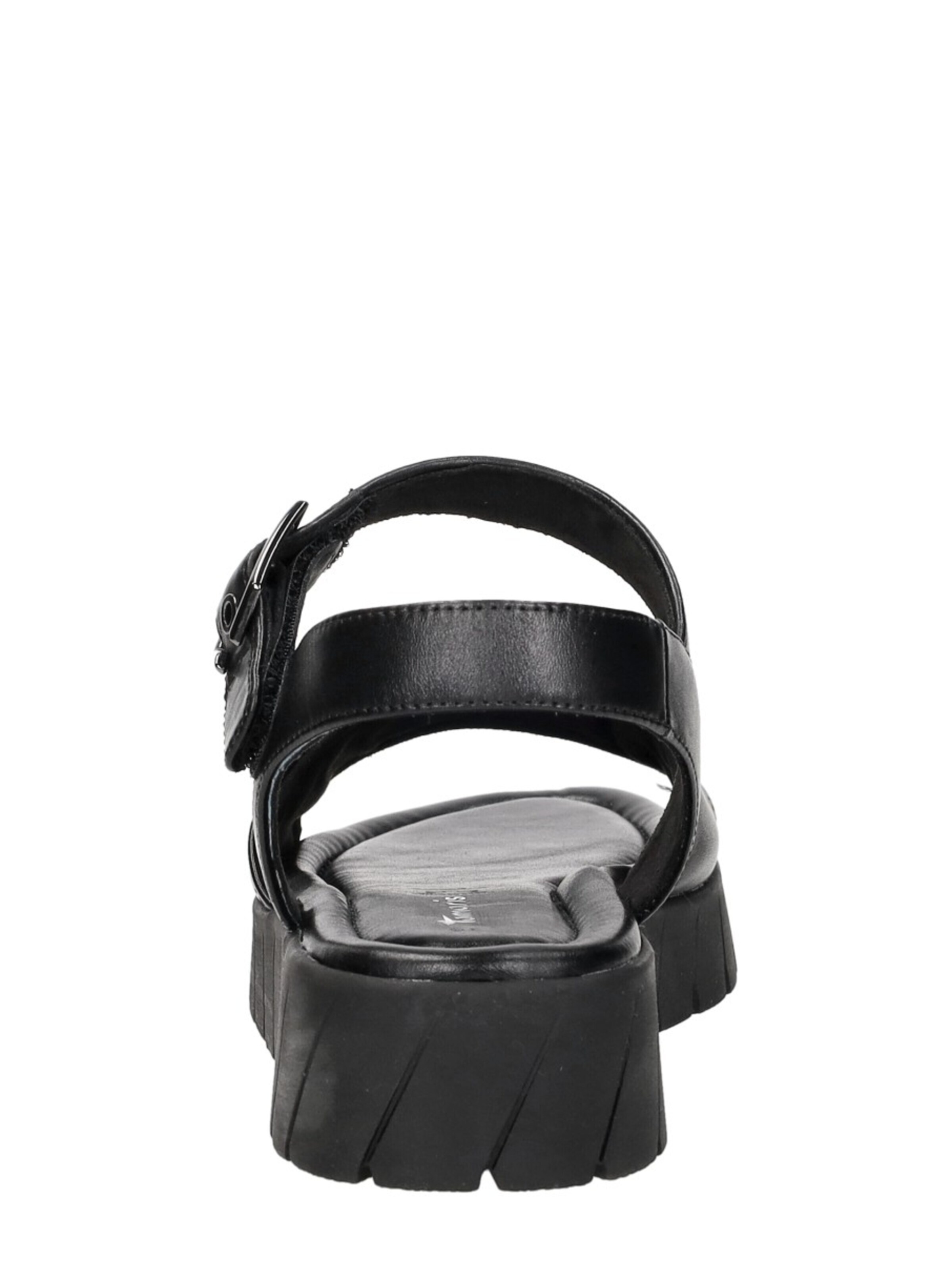 Tamaris Sandal 'Sandalen Plat' in Black