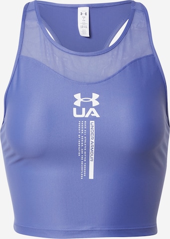 UNDER ARMOUR Sports Top in Purple: front