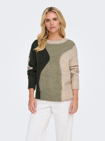 Pull-over 'ONLGro' ONLY en beige : devant