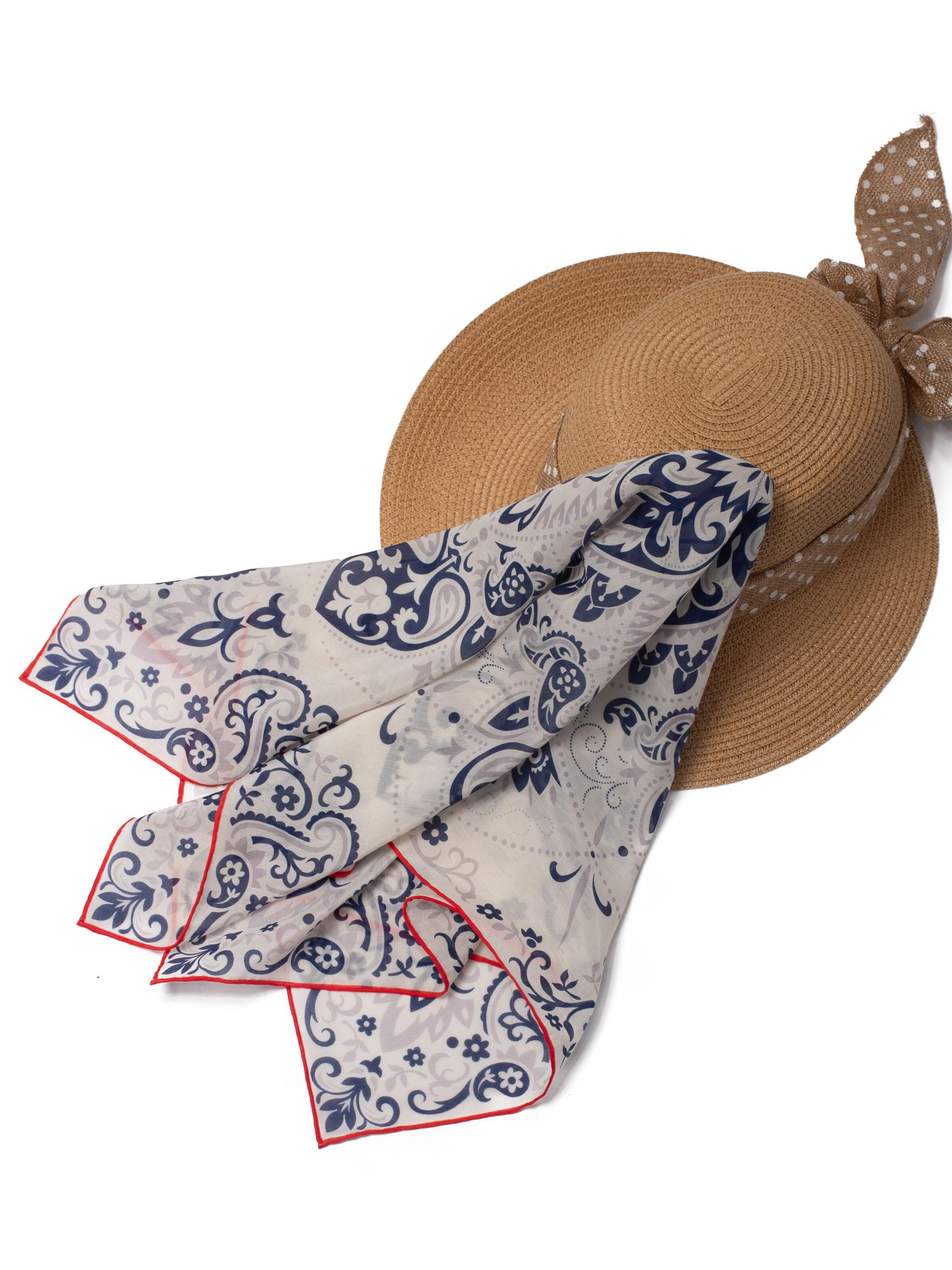 MayTree Sjaal 'Seidentuch mit Baumwolle' in Wit