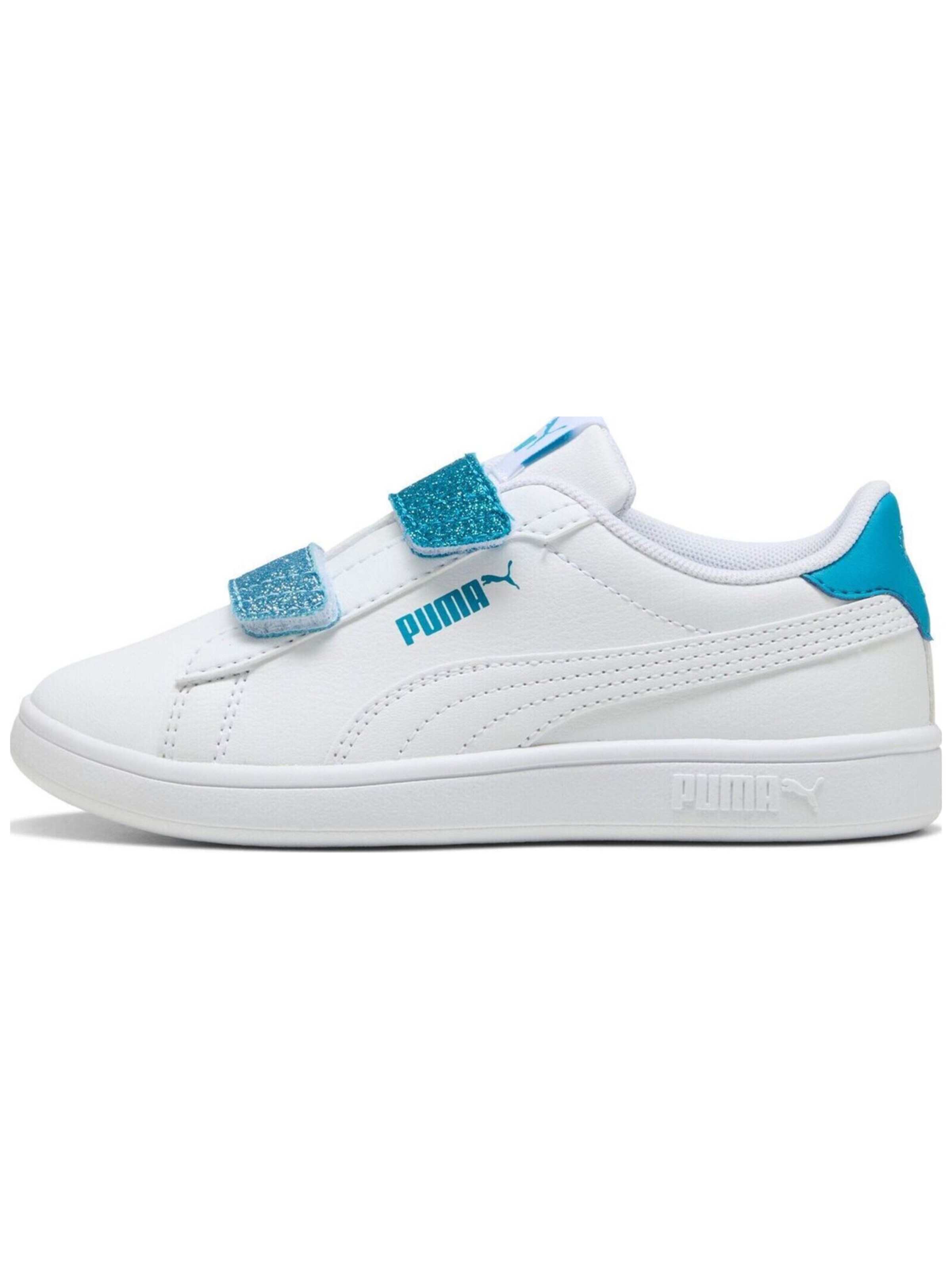 Scarpa sportiva 'Puma Smash 3.0 L Glitter Velcro V Ps Pum' di PUMA in bianco: frontale
