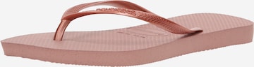 HAVAIANAS - Chinelos de dedo em rosa: frente