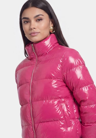 faina - Casaco meia-estação em rosa