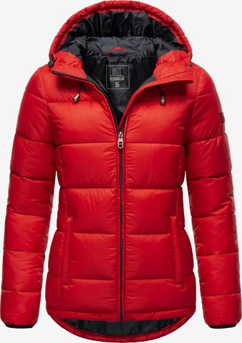 MARIKOO Winter jacket 'Leandraa' in Red: front