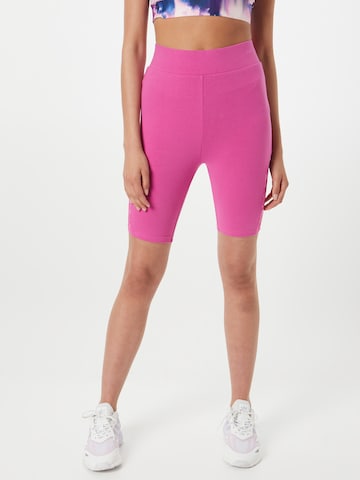 Urban Classics Skinny Leggings - lila: elől