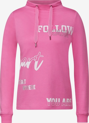 Sweat-shirt CECIL en rose : devant