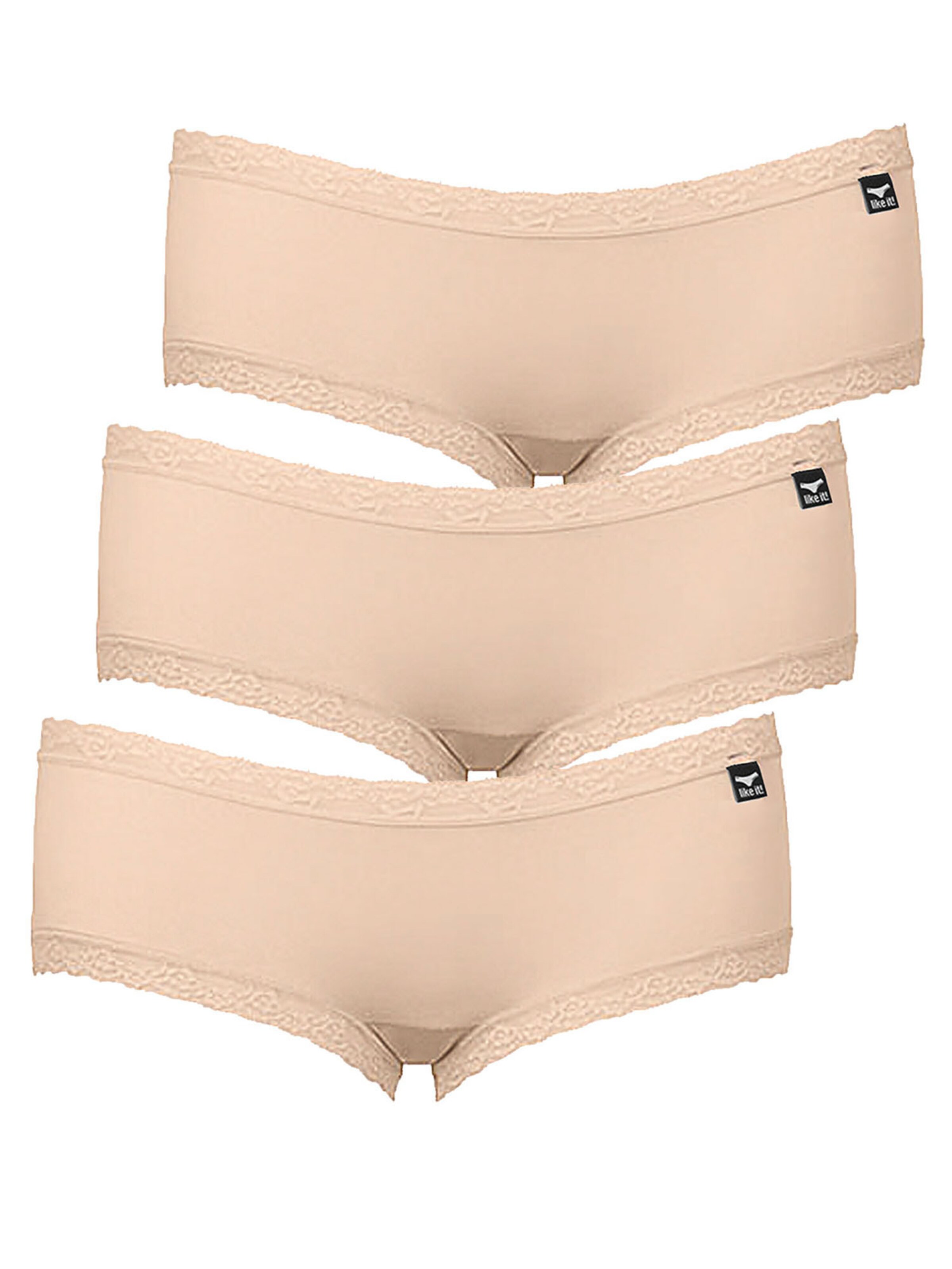 like it! Panty 'Olivia'‌‌‌‌‌ in Beige: Vorderseite