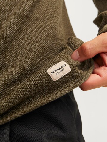 JACK & JONES Regular Fit Pullover 'JJEHill' i brun
