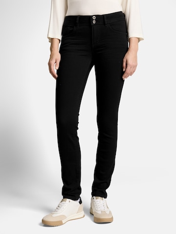 Skinny Jean 'Alexa' TOM TAILOR en noir : devant