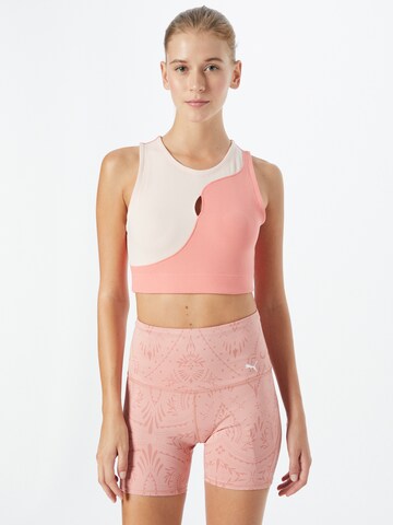 PUMA Sporttop in Roze: voorkant