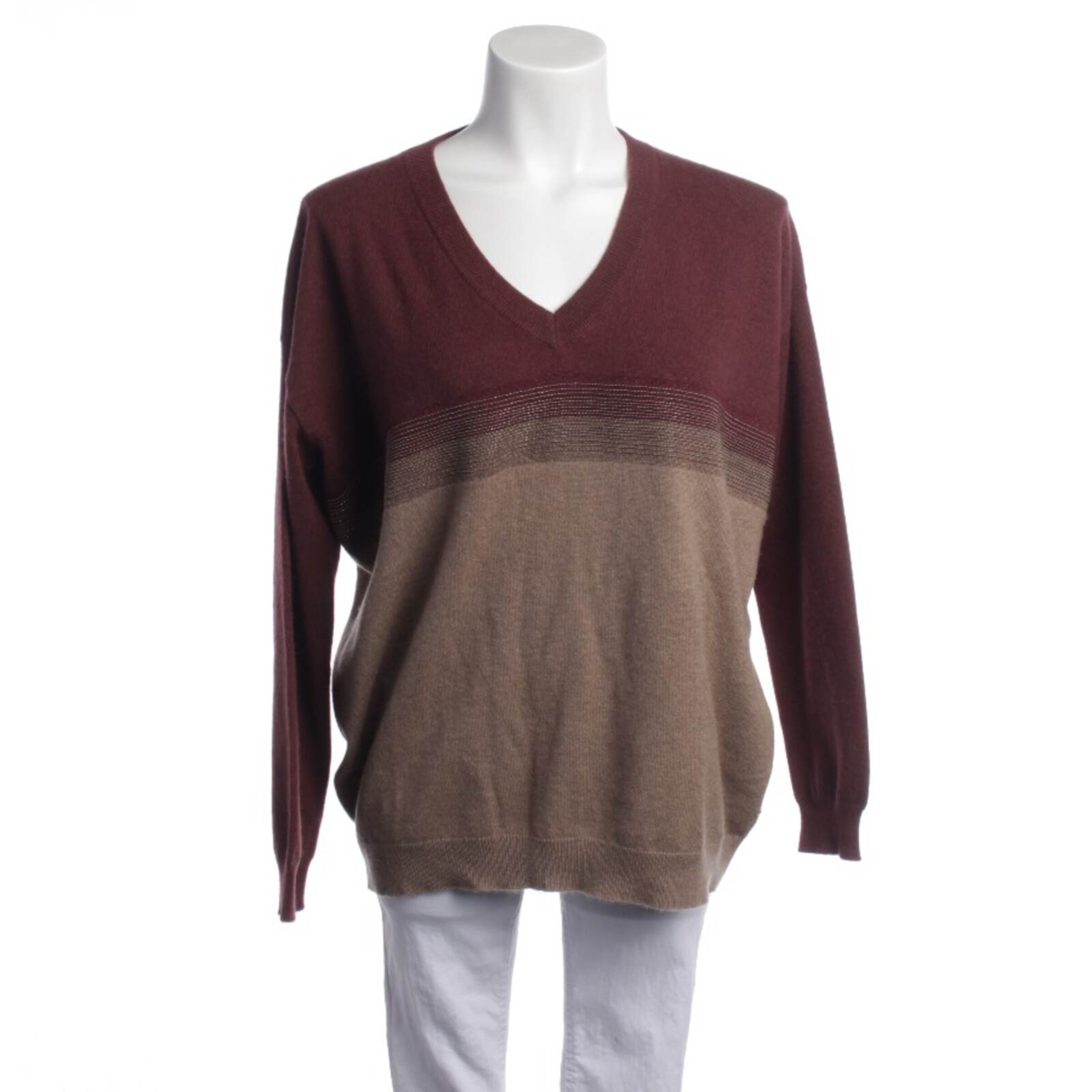 Brunello Cucinelli Pullover / Strickjacke M in Mischfarben: Vorderseite