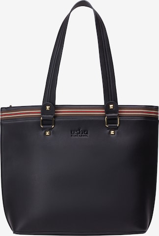 usha BLUE LABEL "Чанта тип ""Shopper""" 'Fenia' в черно: отпред