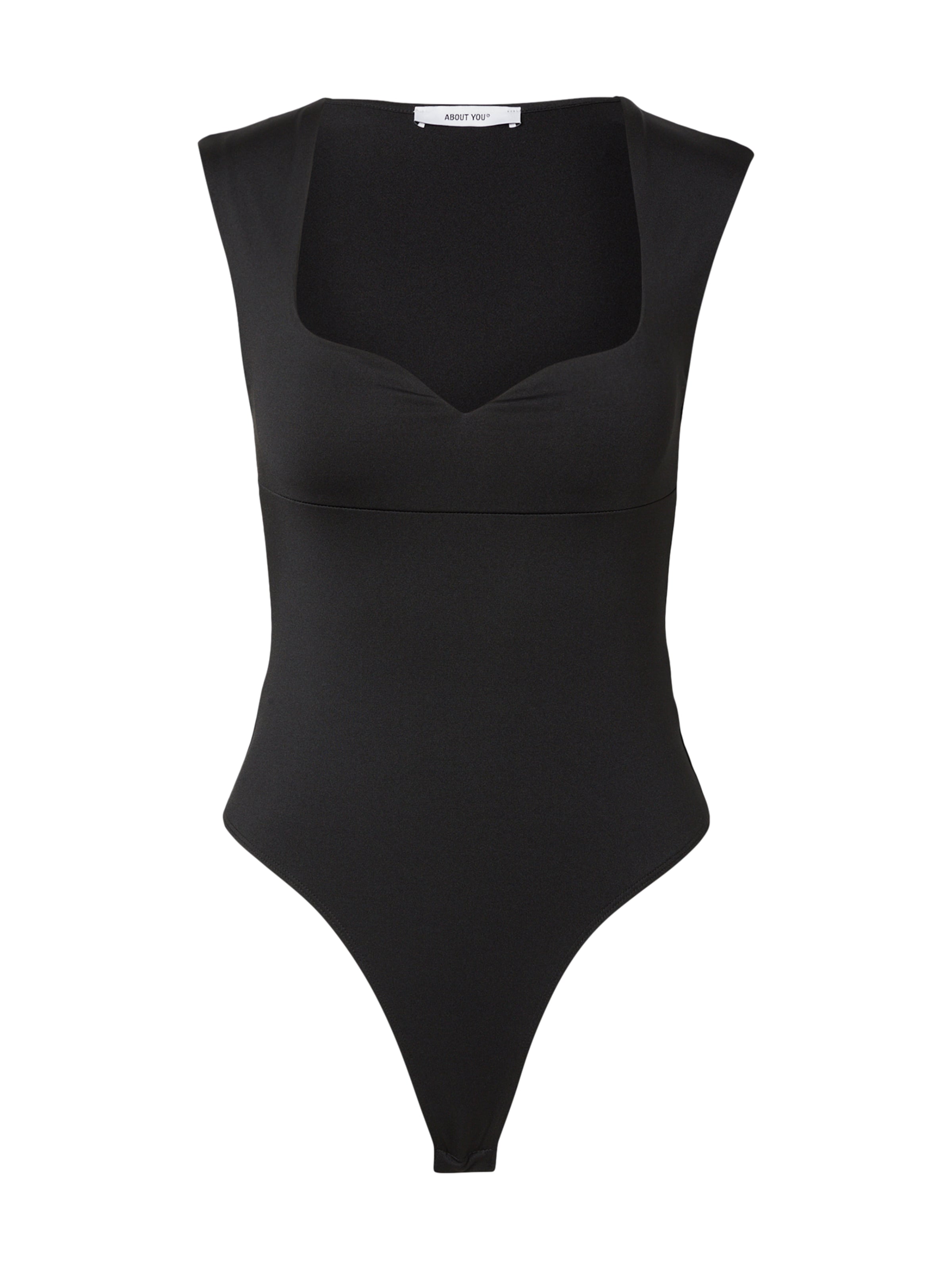 Shirtbody 'Merle' ABOUT YOU en noir : devant