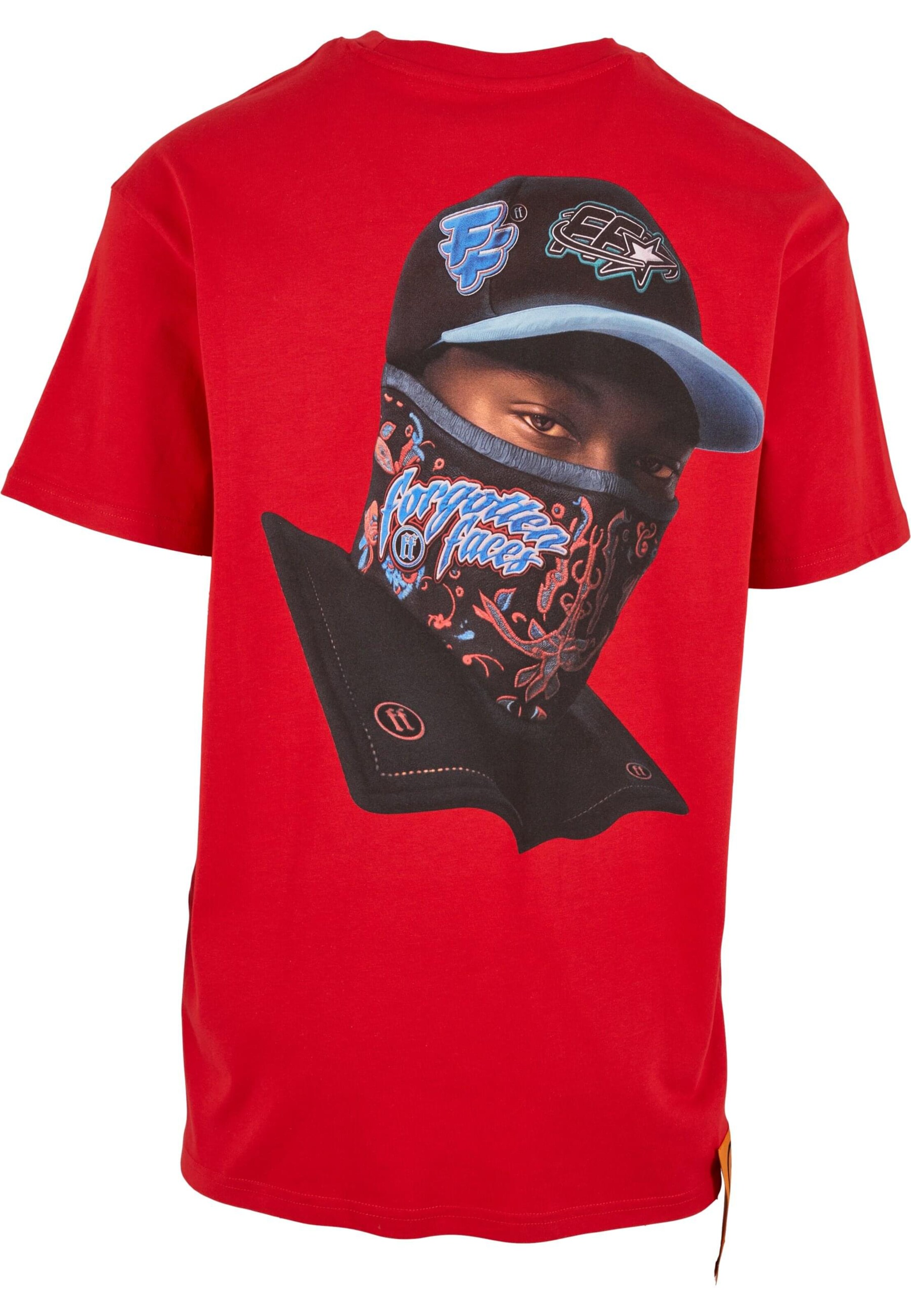 Forgotten Faces Shirt 'Hooded Guy' in Red