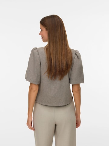 VERO MODA Bluse 'BESTIE' in Grau
