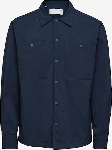 SELECTED HOMME Regular fit Button Up Shirt in Blue: front