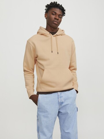 Sweat-shirt 'Star' JACK & JONES en beige : devant