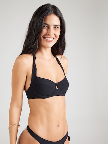 Banana Moon Balconette Bikinitoppi värissä musta: etupuoli