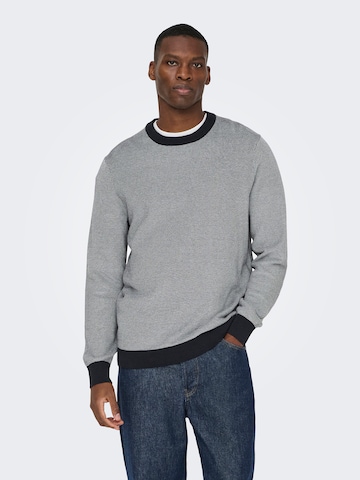 Only & Sons Pullover 'ONSTAP' in Blau: Vorderseite