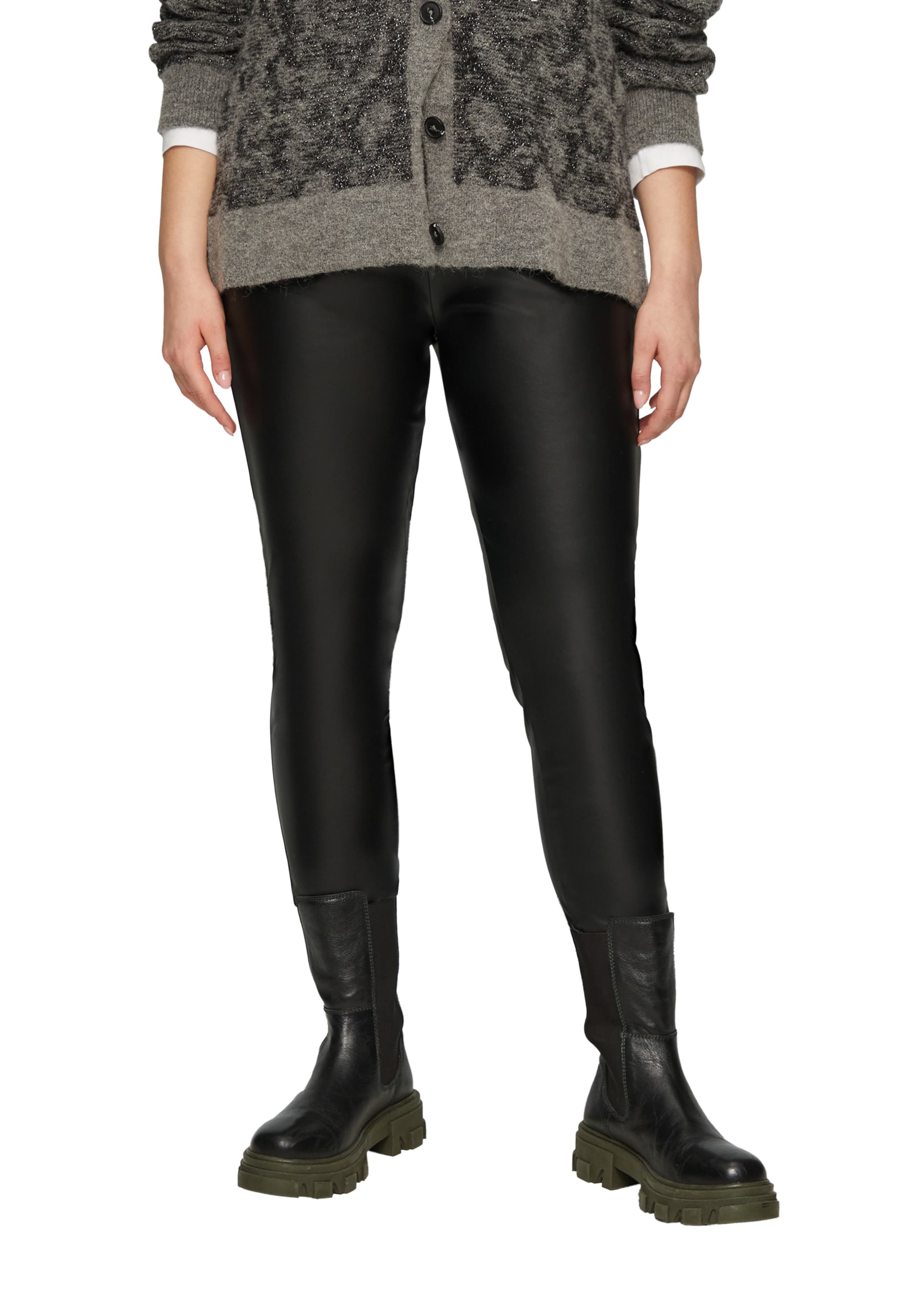 s.Oliver Red Label Plus Skinny Leggings in Black