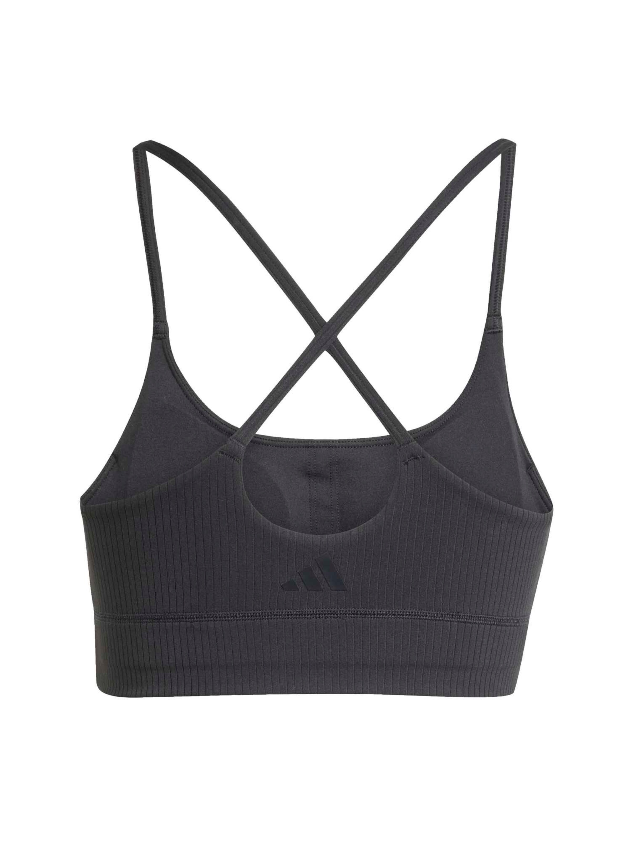 ADIDAS PERFORMANCE Bustier Športni nederček 'All Me' | črna barva: zadnja stran