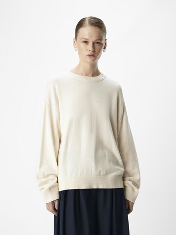 Pull-over OBJECT en beige : devant