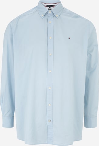 Tommy Hilfiger Big & Tall Regular fit Button Up Shirt in Blue: front