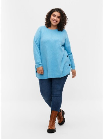 Pull-over 'Sunny' Zizzi en bleu