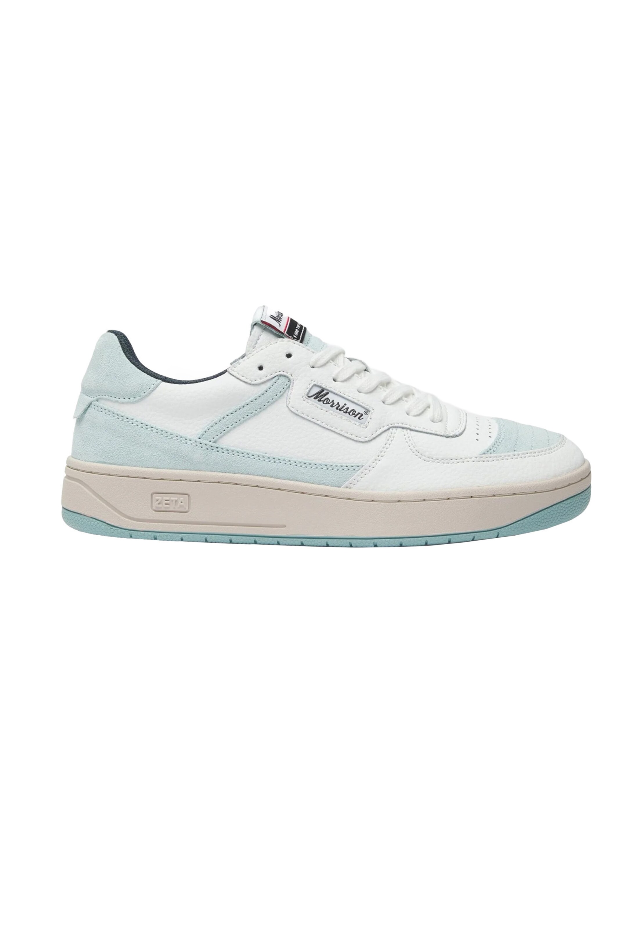 Baskets basses 'Zeta' Morrison en blanc : devant