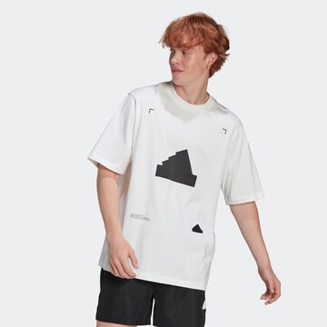 T-Shirt fonctionnel ADIDAS SPORTSWEAR en blanc : devant