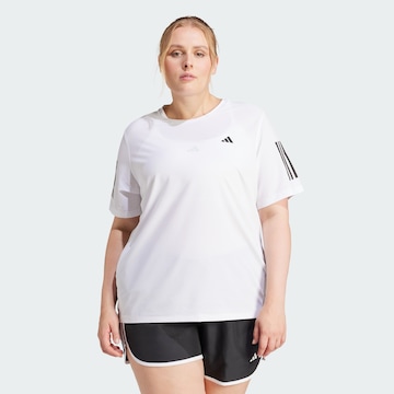 ADIDAS PERFORMANCE Functioneel shirt 'Own The Run' in Wit: voorkant