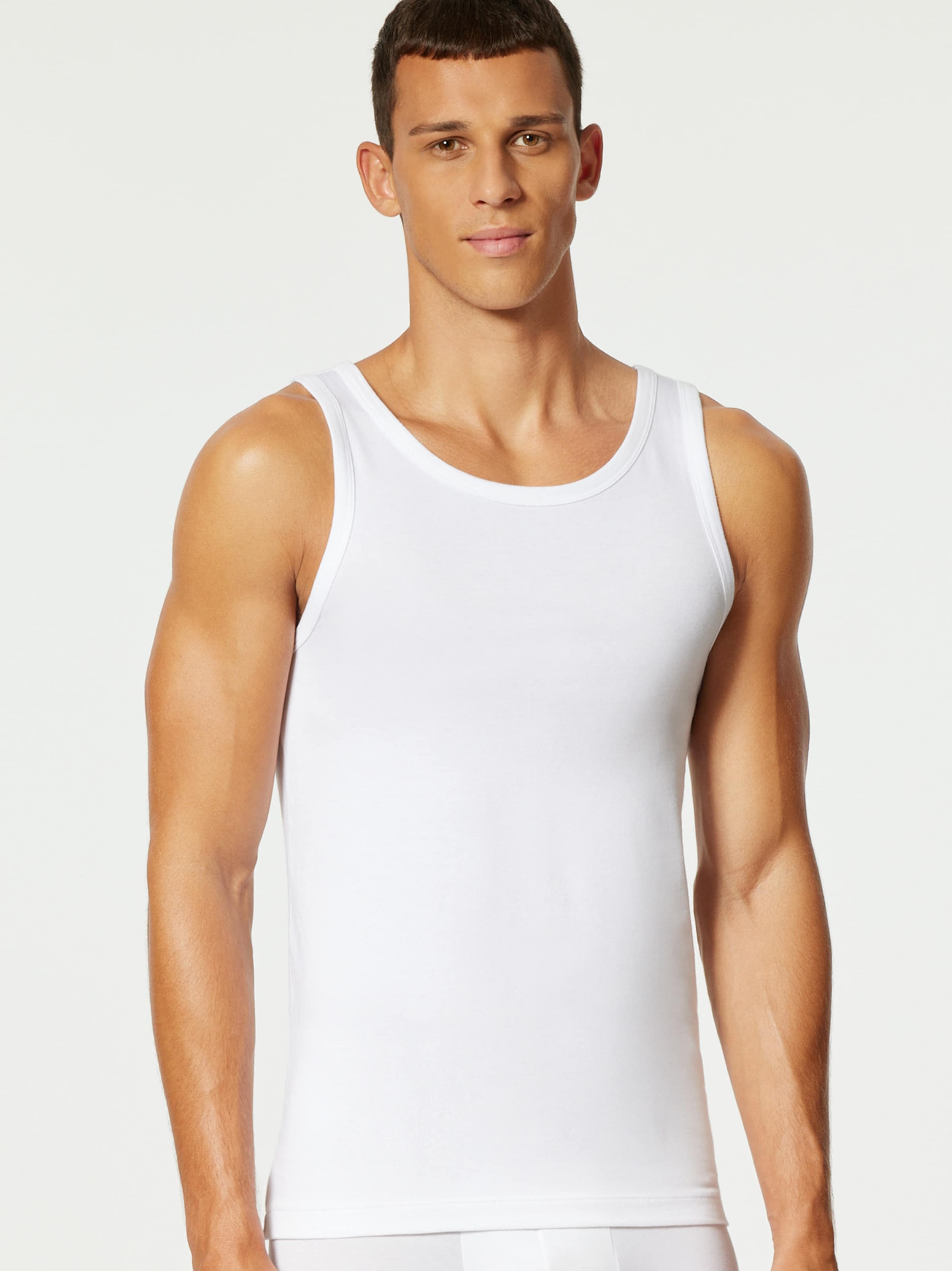 uncover by SCHIESSER Onderhemd in Wit: voorkant