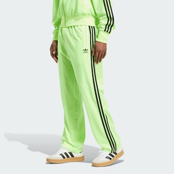 ADIDAS ORIGINALS Regular Trousers 'Adicolor Classics Firebird' in Green: front