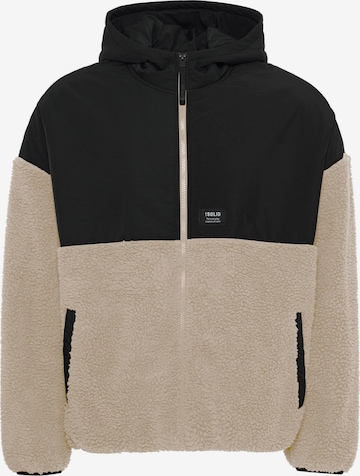 !Solid Fleece Jacket 'Mark' in Beige: front