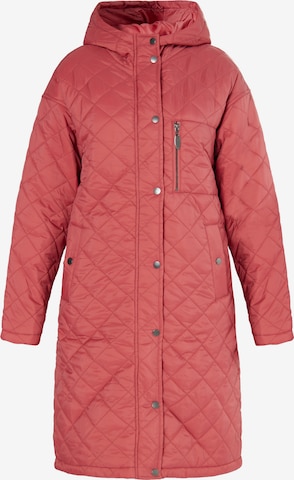 Usha Between-Seasons Coat in Red: front