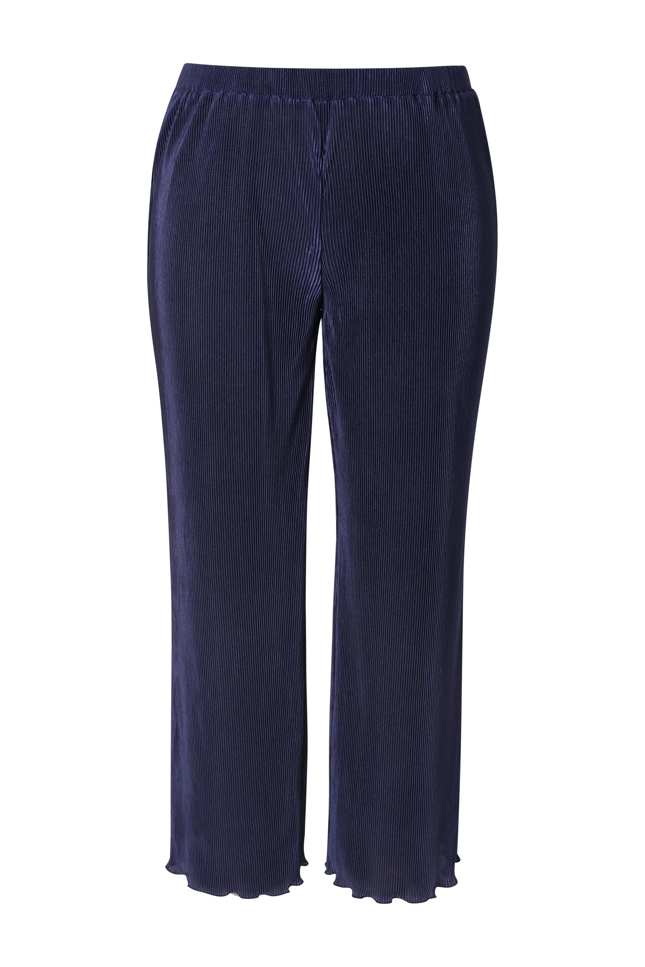 MIAMODA Wide leg Broek in Blauw: voorkant