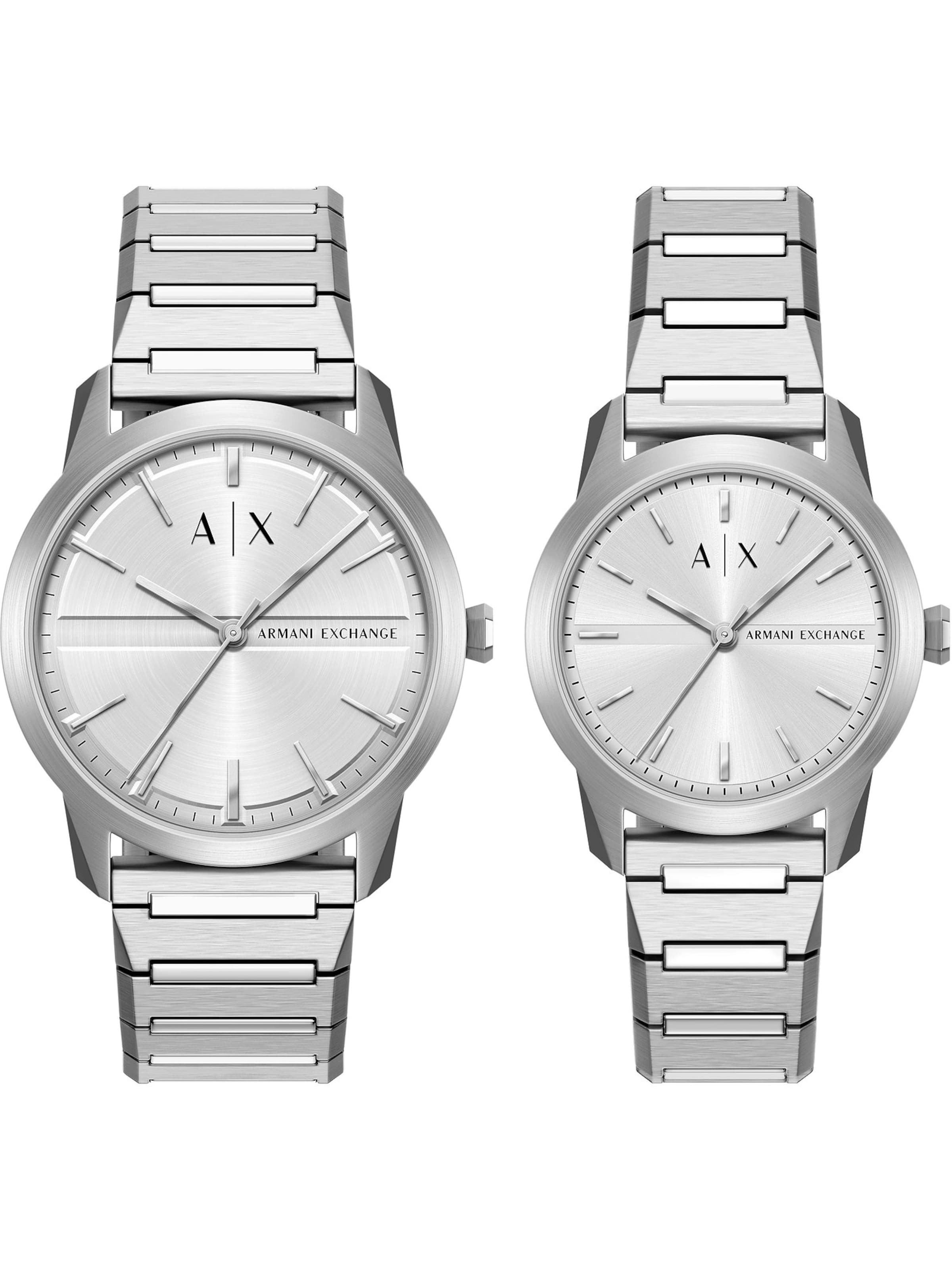 ARMANI EXCHANGE Uhr in Silber: Vorderseite