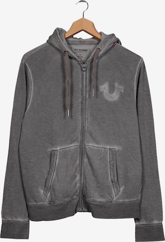 True Religion Kapuzenpullover XXL in Grau: Vorderseite