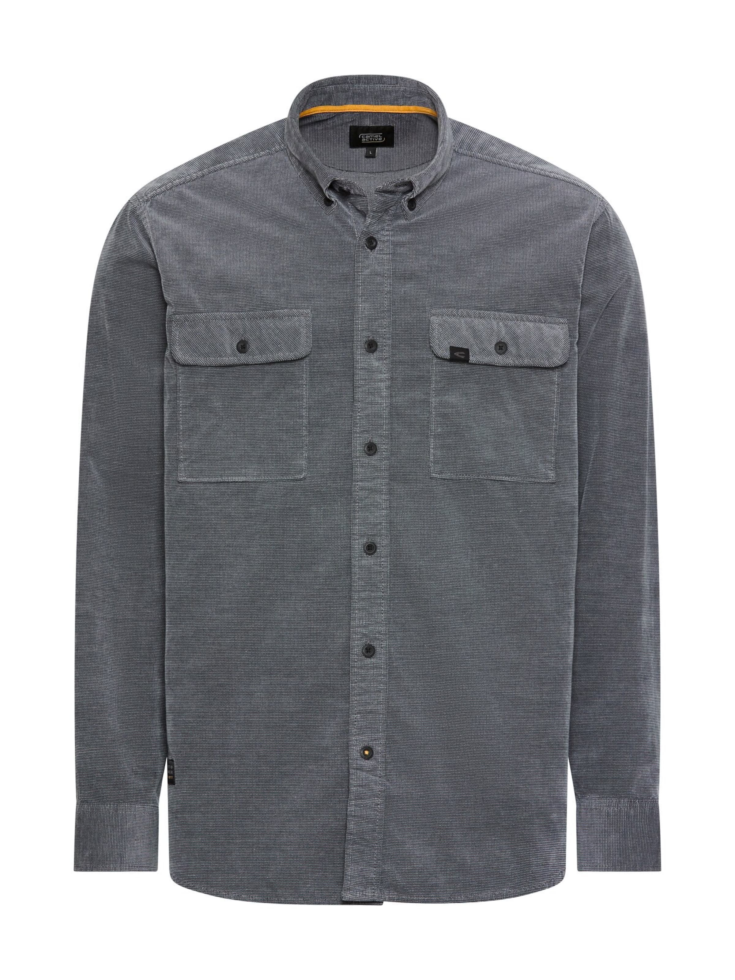 CAMEL ACTIVE Regular fit Button Up Shirt in Blue: front