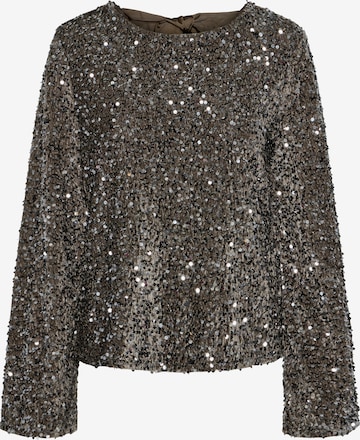 Chemisier 'PCKam' PIECES en marron : devant