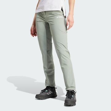 ADIDAS TERREX Regular Outdoor Pants 'Terrex' in Green: front