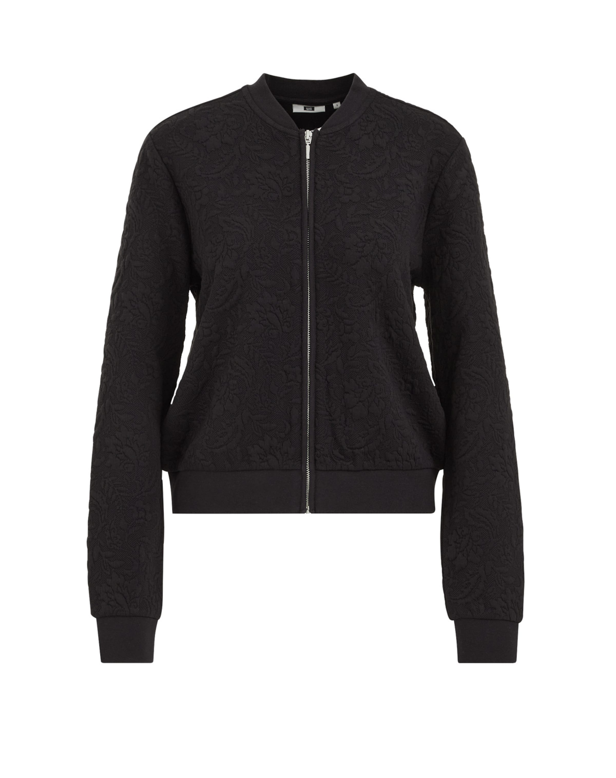 WE Fashion Strickjacke in Schwarz: Vorderseite