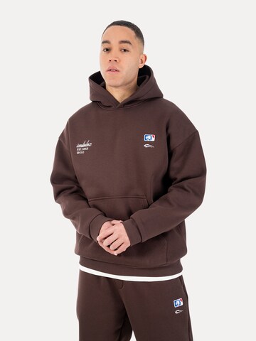 Smilodox Sweatvest in Bruin: voorkant