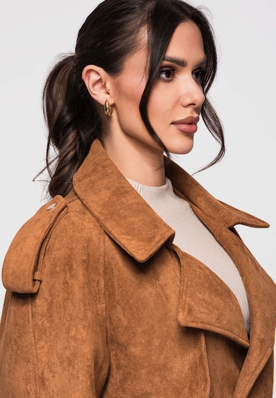 Ombre Manteau mi-saison 'OW-JAFL-0112' en camel, Vue avec produit