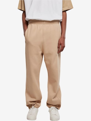 Urban Classics Tapered Pants in Beige: front