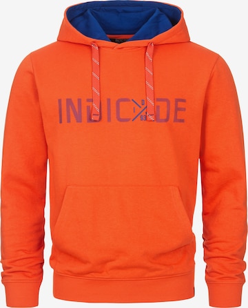 INDICODE JEANS Sweatshirt 'Lizzo' in Orange: predná strana