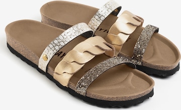 Bayton - Zapatos abiertos 'Corail' en oro